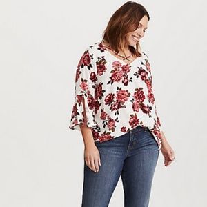 Torrid Floral Blouse